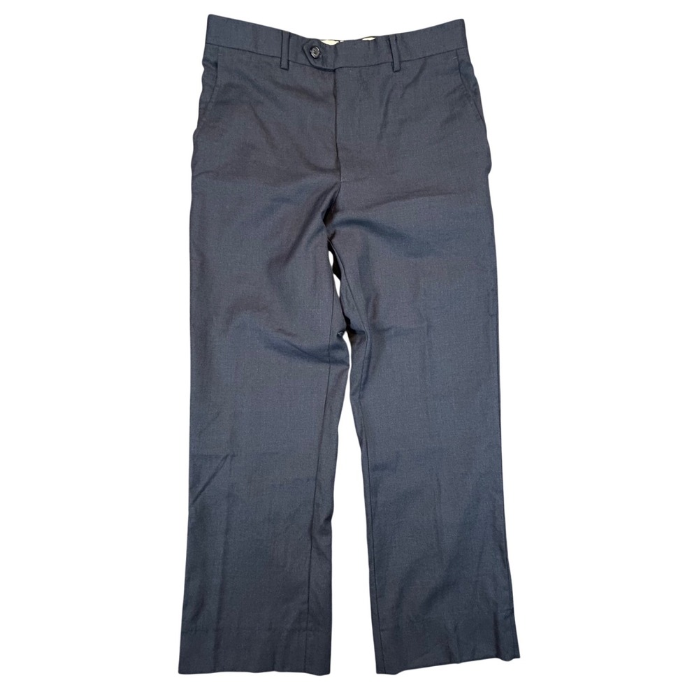 Santorelli Luxury Serge Wool Dress Pants Men Size 34* Romeo Model Med Blue Italy